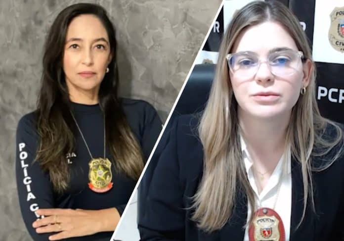 delegada luci monica de alagoas e delegada jessica farias do parana, ambas da policia civil