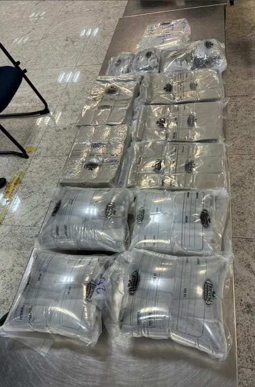 Drogas apreendidas no Aeroporto de Guarulhos