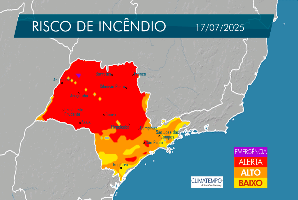 risco de incêndios