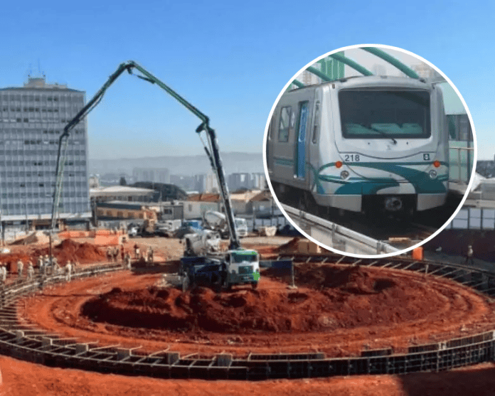 metro em guarulhos já está em obras