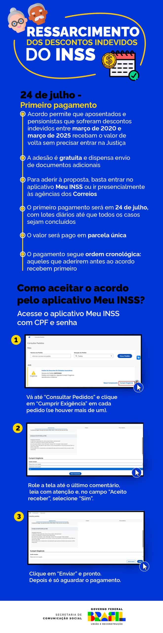 passo a passo do acordo do INSS