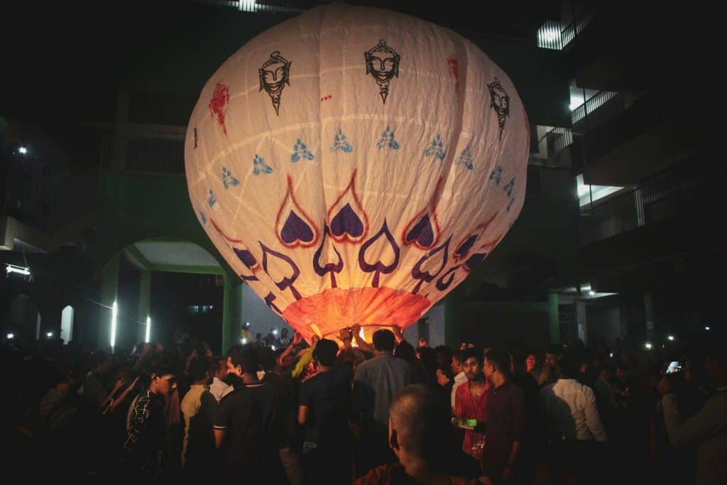 balão de ar quente