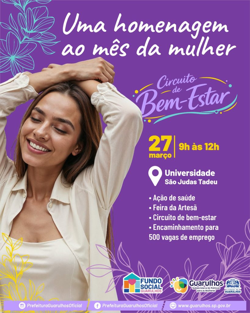 Guarulhos Promove Circuito de Bem-Estar para Mulheres